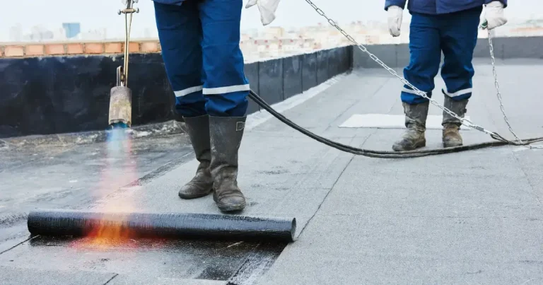 torch-down flat roofing installation by ford roofing licensed team