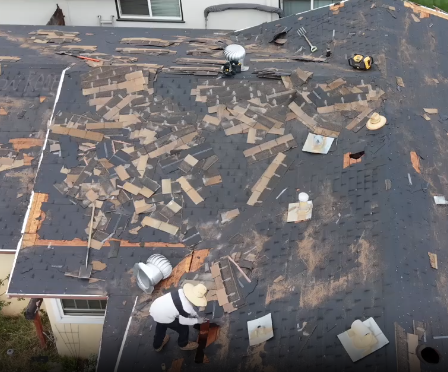 undergoing new roof replacement in san diego